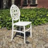 Silla Barroca resina apilable para eventos bodas fiestas